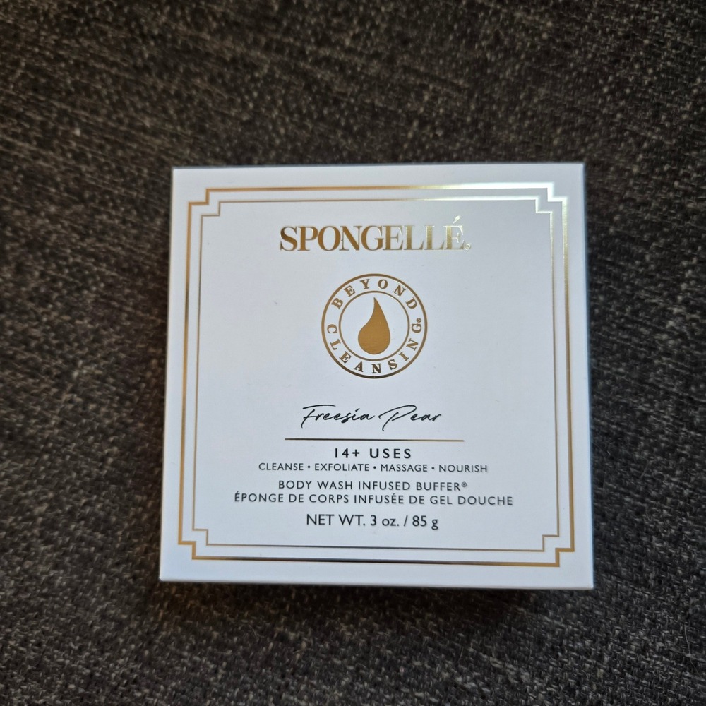 Spongelle Freesia Pear Body Wash Infused Buffer 3oz 14+ Uses New